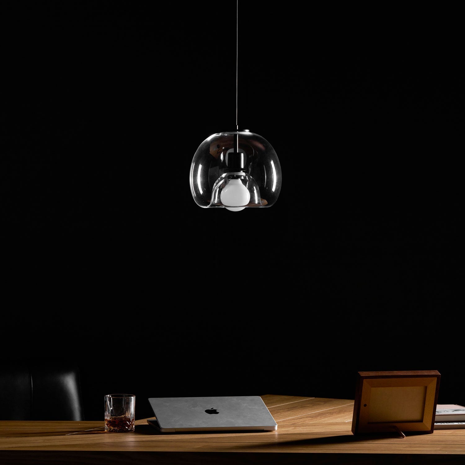 Eres Inverted Orb Pendant Light, 25cm Diameter