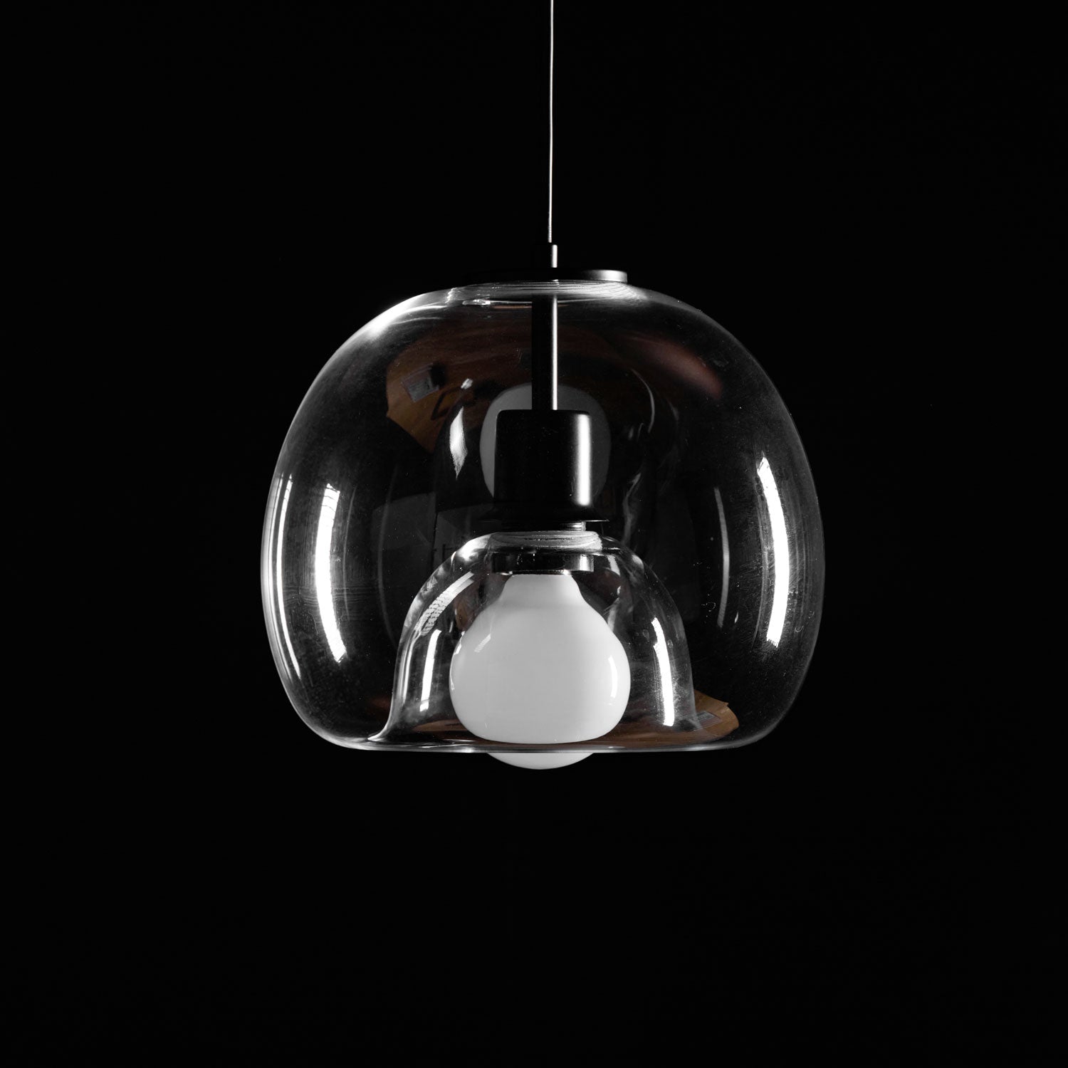Eres Inverted Orb Pendant Light, 25cm Diameter