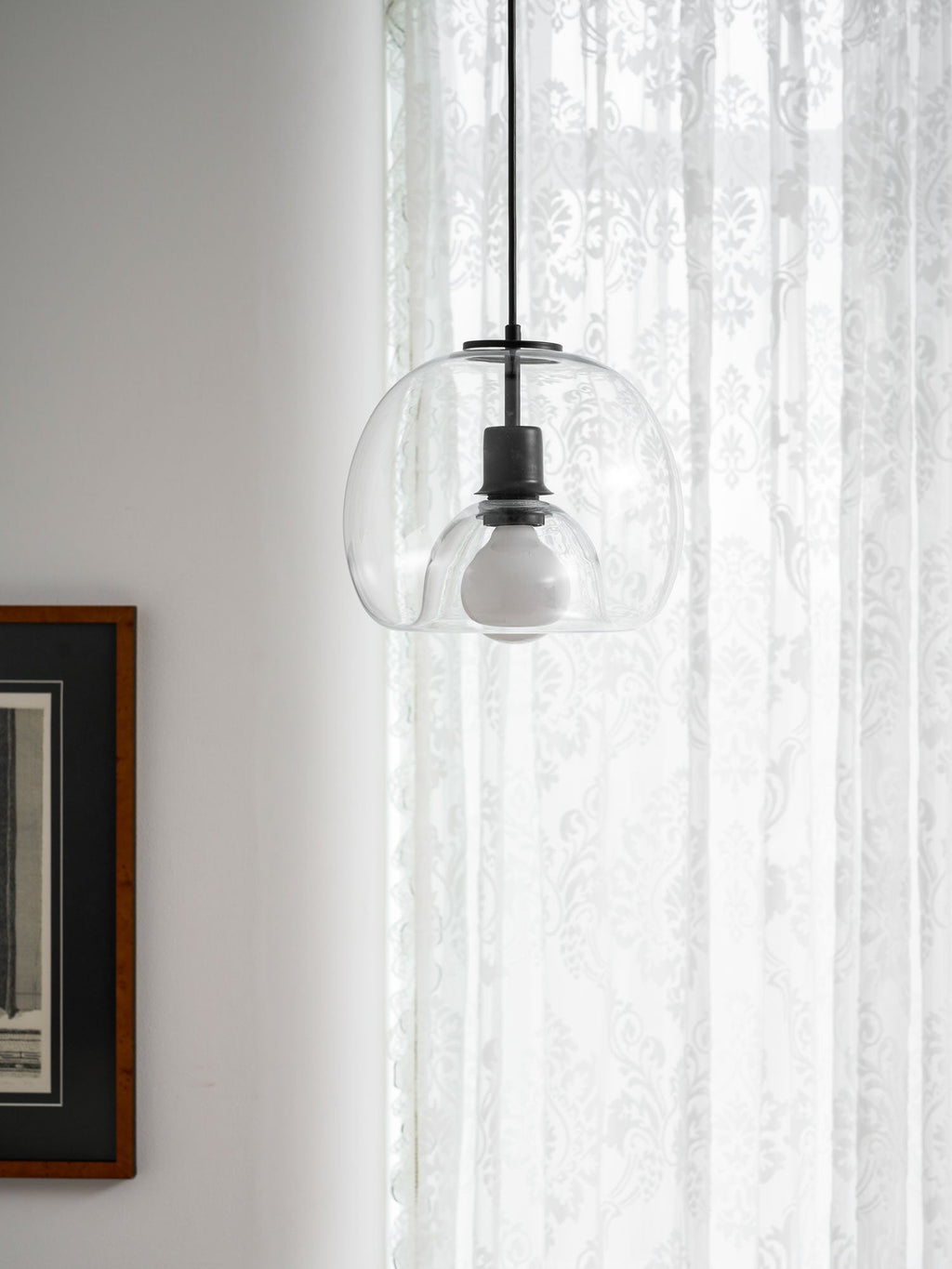 Eres Inverted Orb Pendant Light, 25cm Diameter