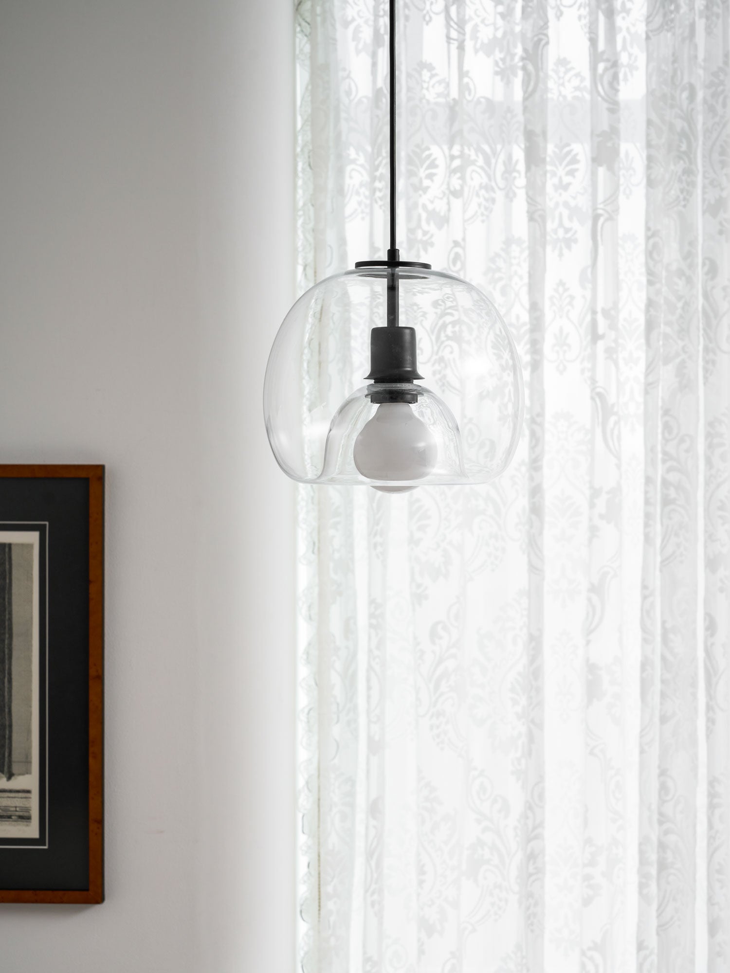 Eres Inverted Orb Pendant Light, 25cm Diameter