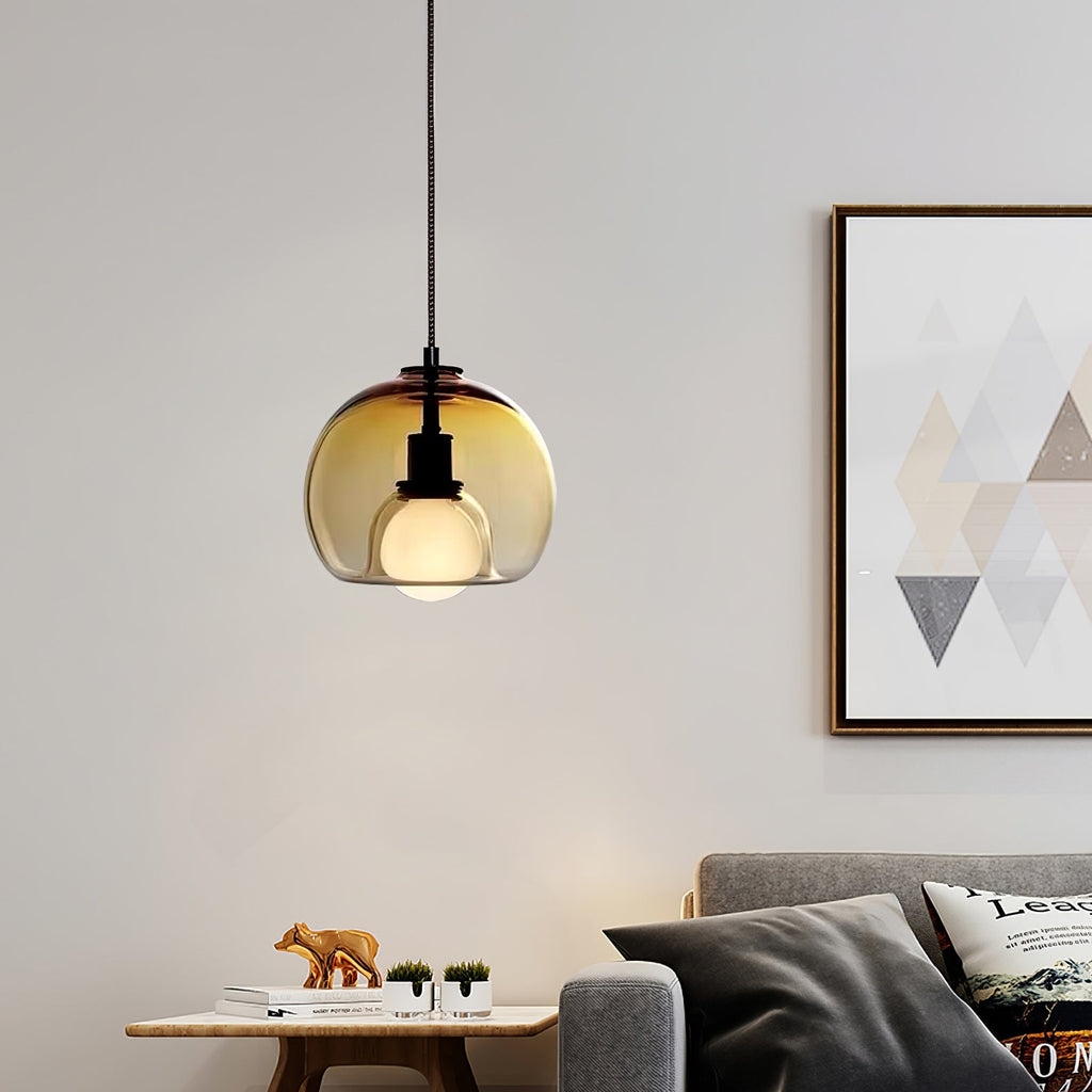 Eres Inverted Orb Pendant Light, 25cm Diameter