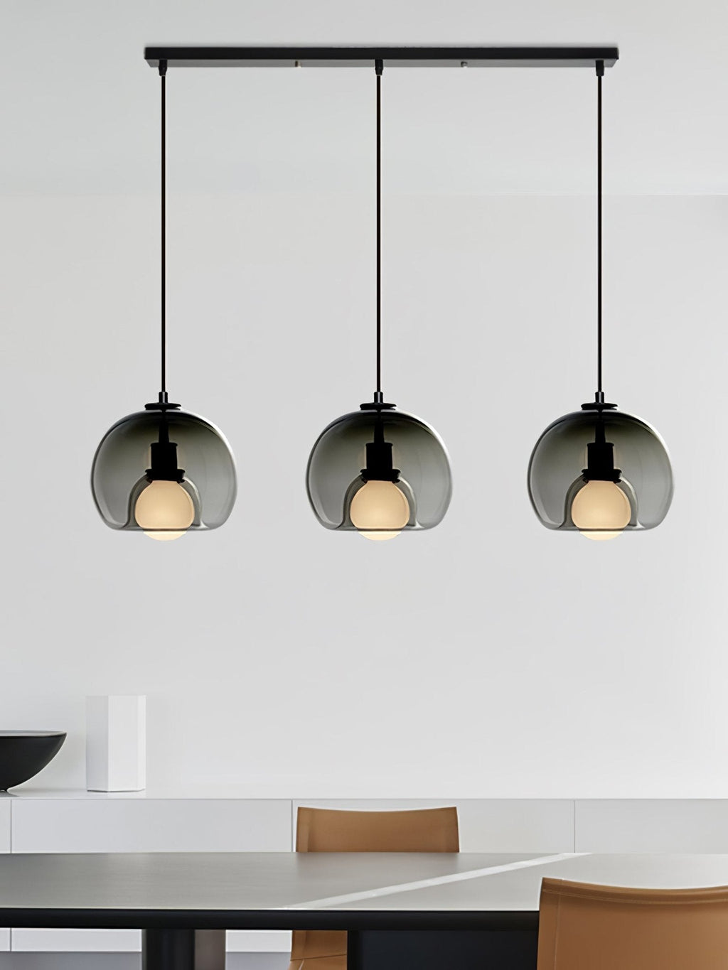 Eres Inverted Orb Pendant Light, 25cm Diameter