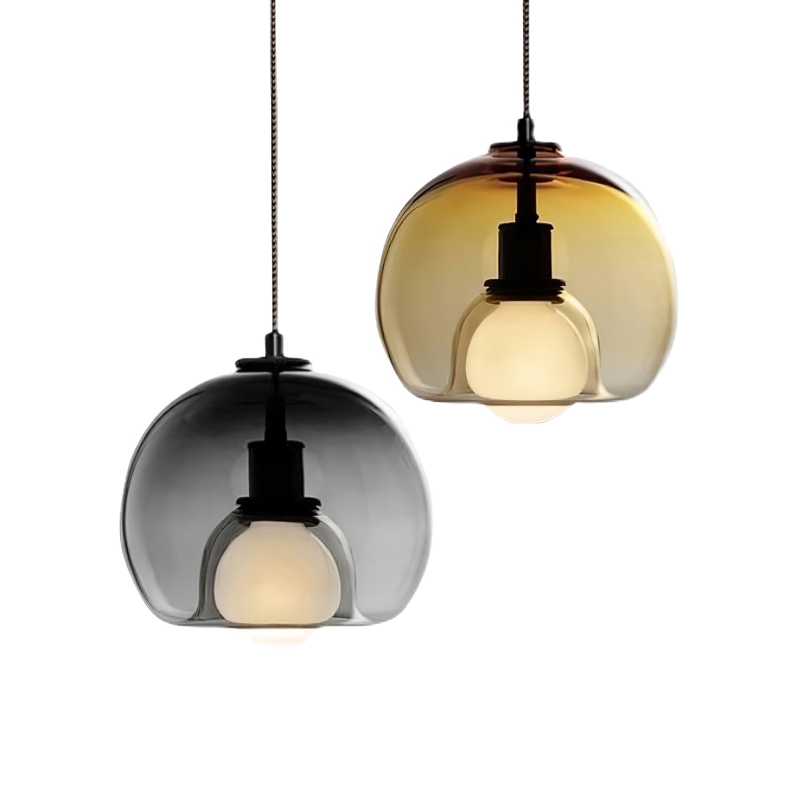 Eres Inverted Orb Pendant Light, 25cm Diameter