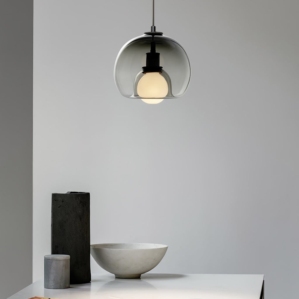 Eres Inverted Orb Pendant Light, 25cm Diameter