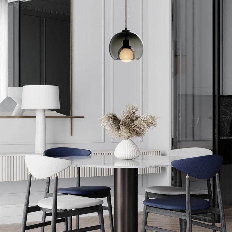 Eres Inverted Orb Pendant Light, 25cm Diameter