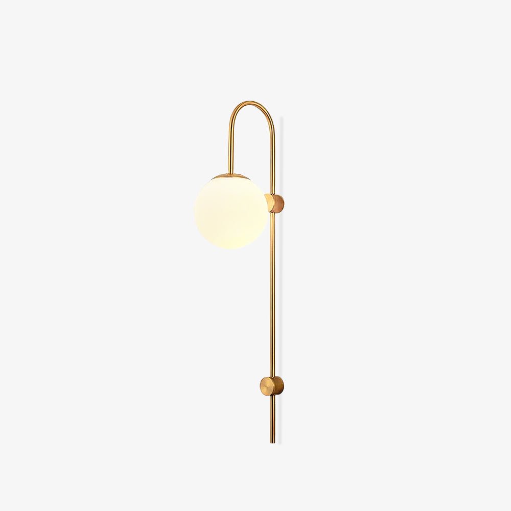 Cavelir hochwertige nordische Glas-Wandleuchte – Ø25cm Durchmesser, 78cm Höhe, E26-Fassung