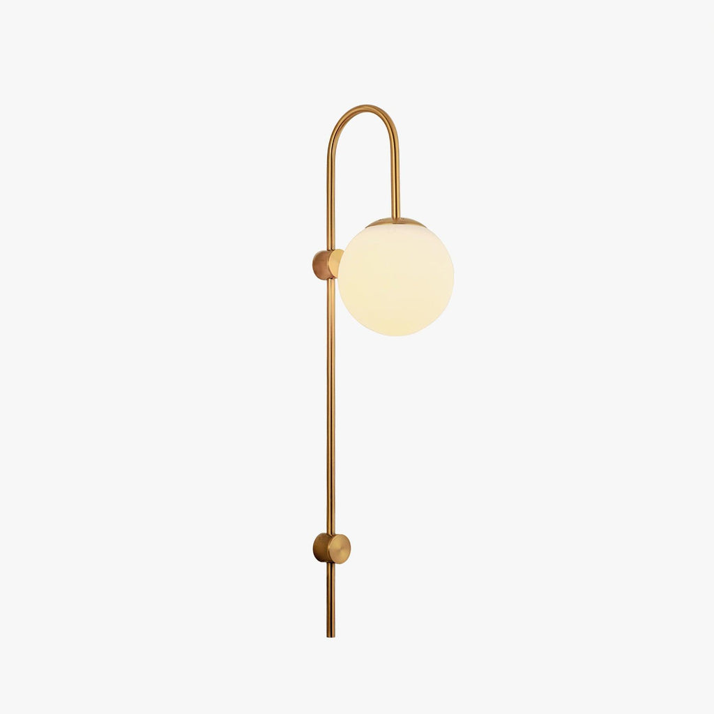 Cavelir hochwertige nordische Glas-Wandleuchte – Ø25cm Durchmesser, 78cm Höhe, E26-Fassung
