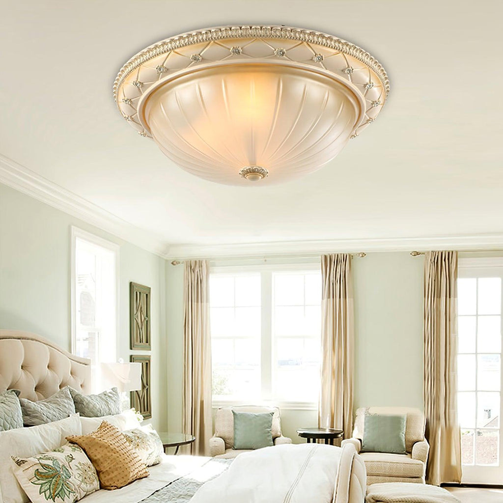 Evtalen elegante Vintage-Deckenleuchte — Kunstharz & Glas, integrierte LED, 3000K-6000K