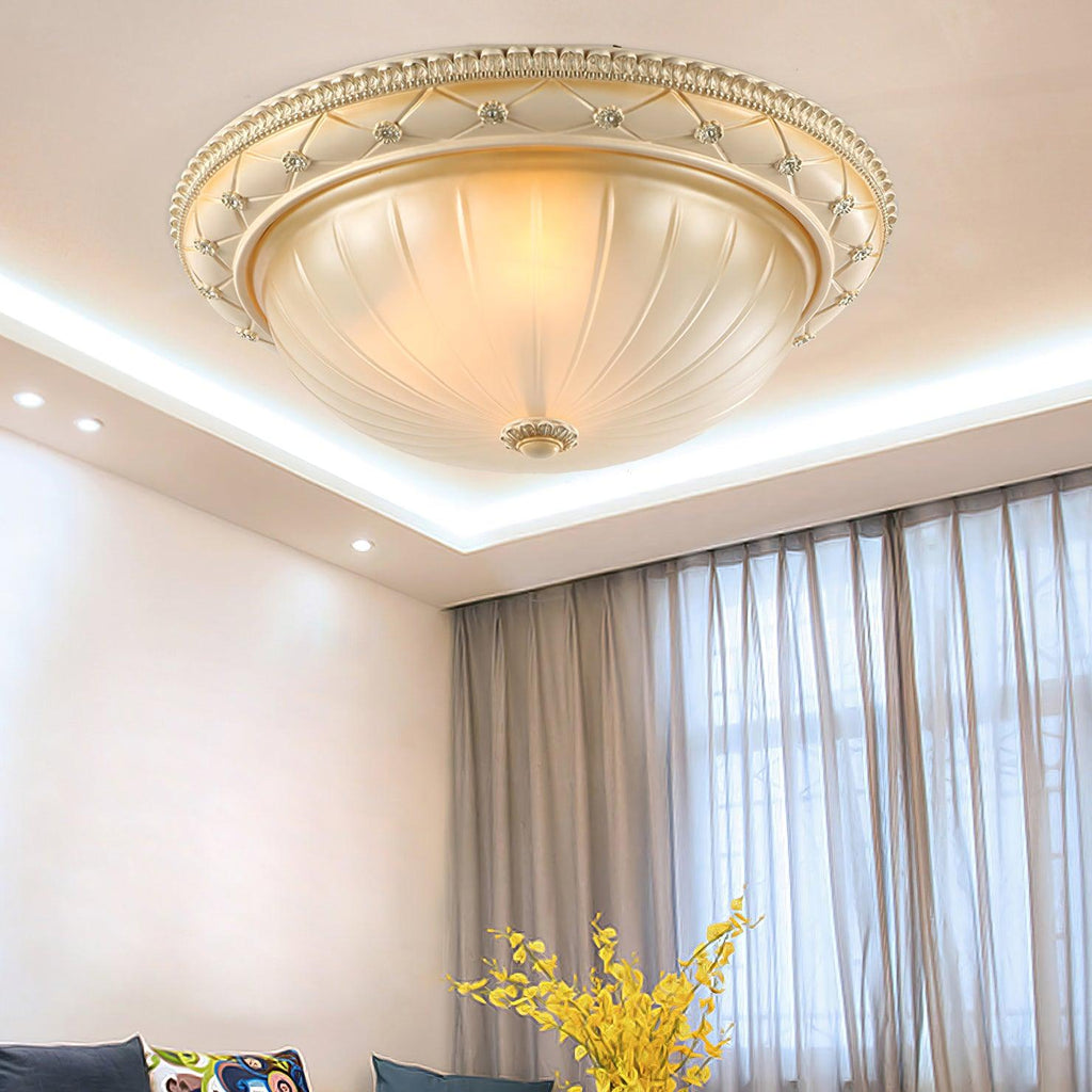 Evtalen elegante Vintage-Deckenleuchte — Kunstharz & Glas, integrierte LED, 3000K-6000K