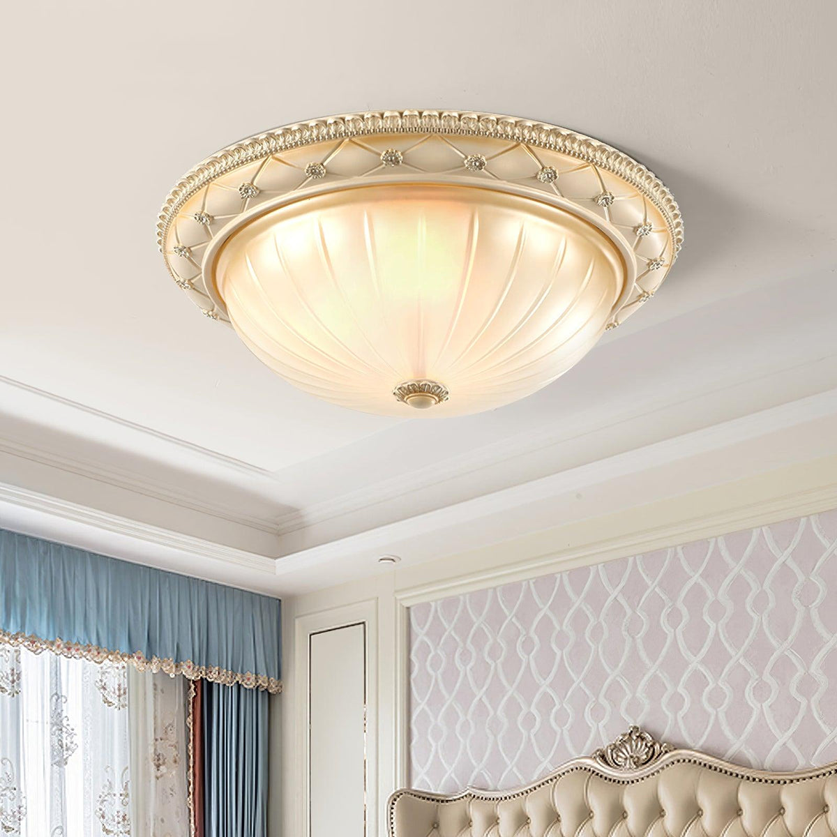 Evtalen elegante Vintage-Deckenleuchte — Kunstharz & Glas, integrierte LED, 3000K-6000K