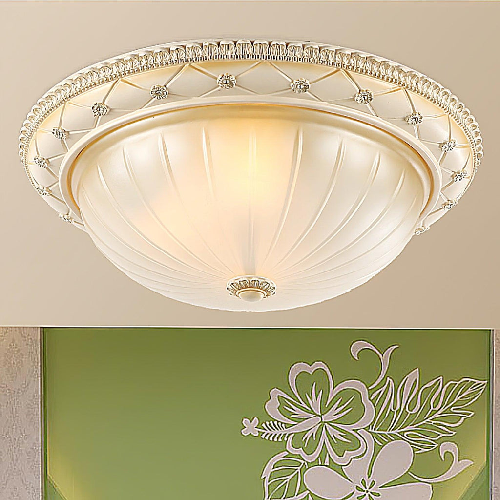 Evtalen elegante Vintage-Deckenleuchte — Kunstharz & Glas, integrierte LED, 3000K-6000K