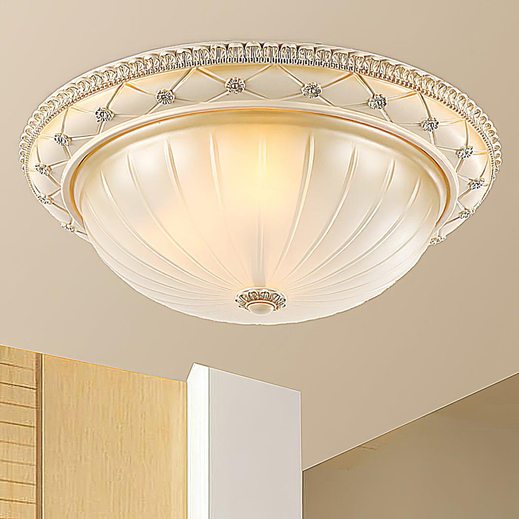 Evtalen elegante Vintage-Deckenleuchte — Kunstharz & Glas, integrierte LED, 3000K-6000K