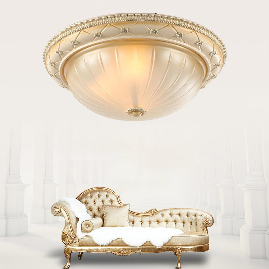 Evtalen elegante Vintage-Deckenleuchte — Kunstharz & Glas, integrierte LED, 3000K-6000K
