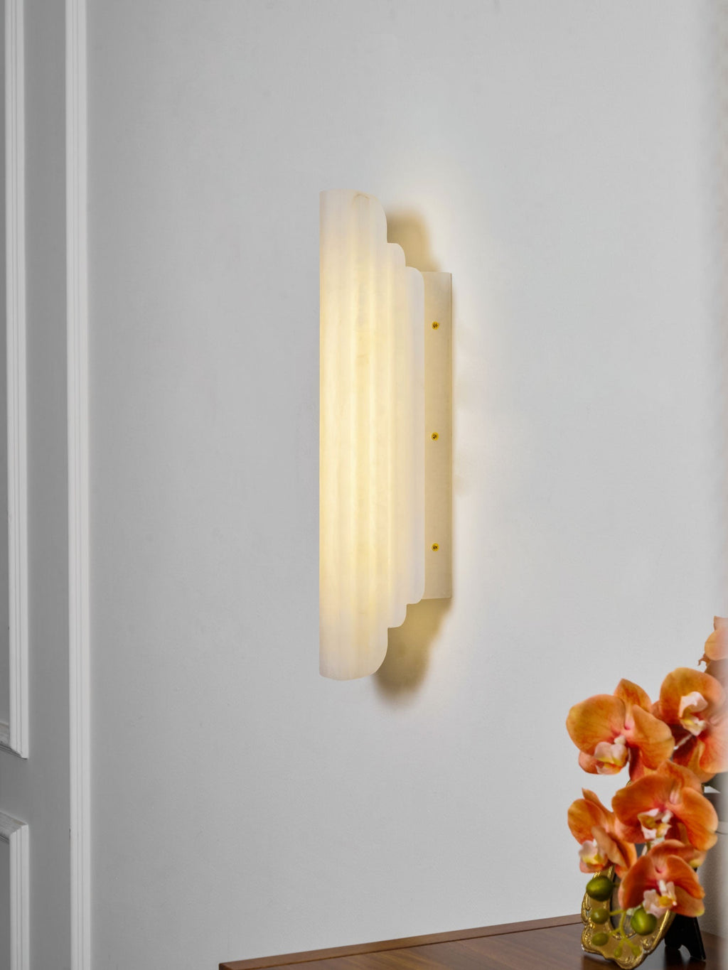 Nástěnné svítidlo Estelle Stacked Alabaster
