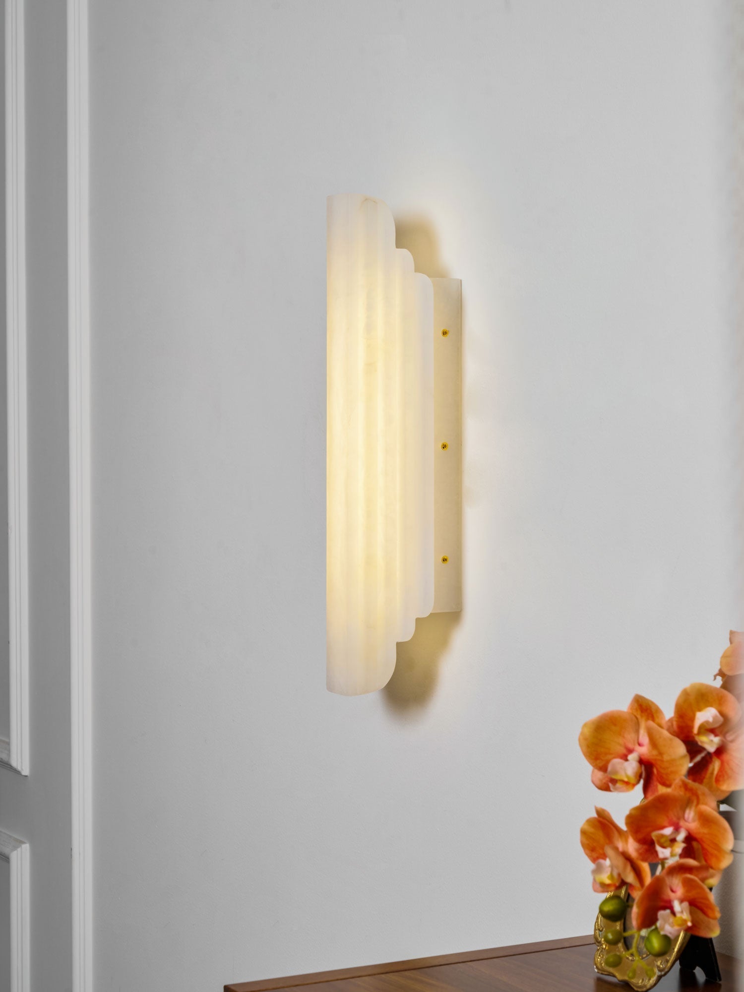 Nástěnné svítidlo Estelle Stacked Alabaster