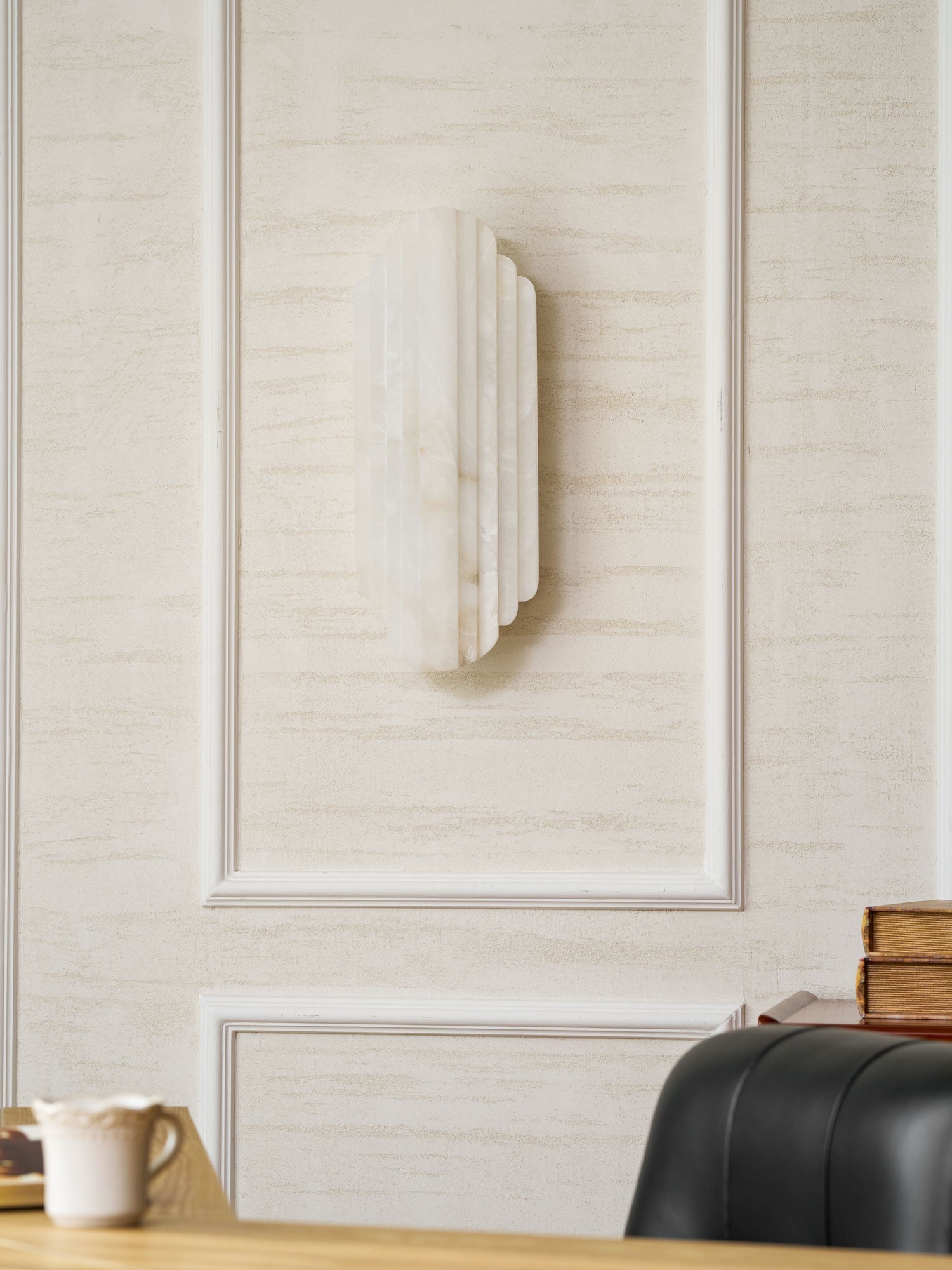 Nástěnné svítidlo Estelle Stacked Alabaster
