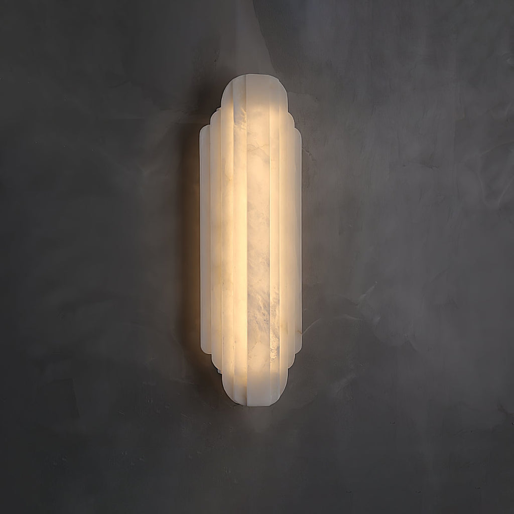 Avthaaris Art Deco Alabaster Wall Light — 3000K Integrated LED