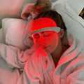 Máscara Facial de Terapia com Luz LED NovaGlow para Cuidados da Pele em Casa