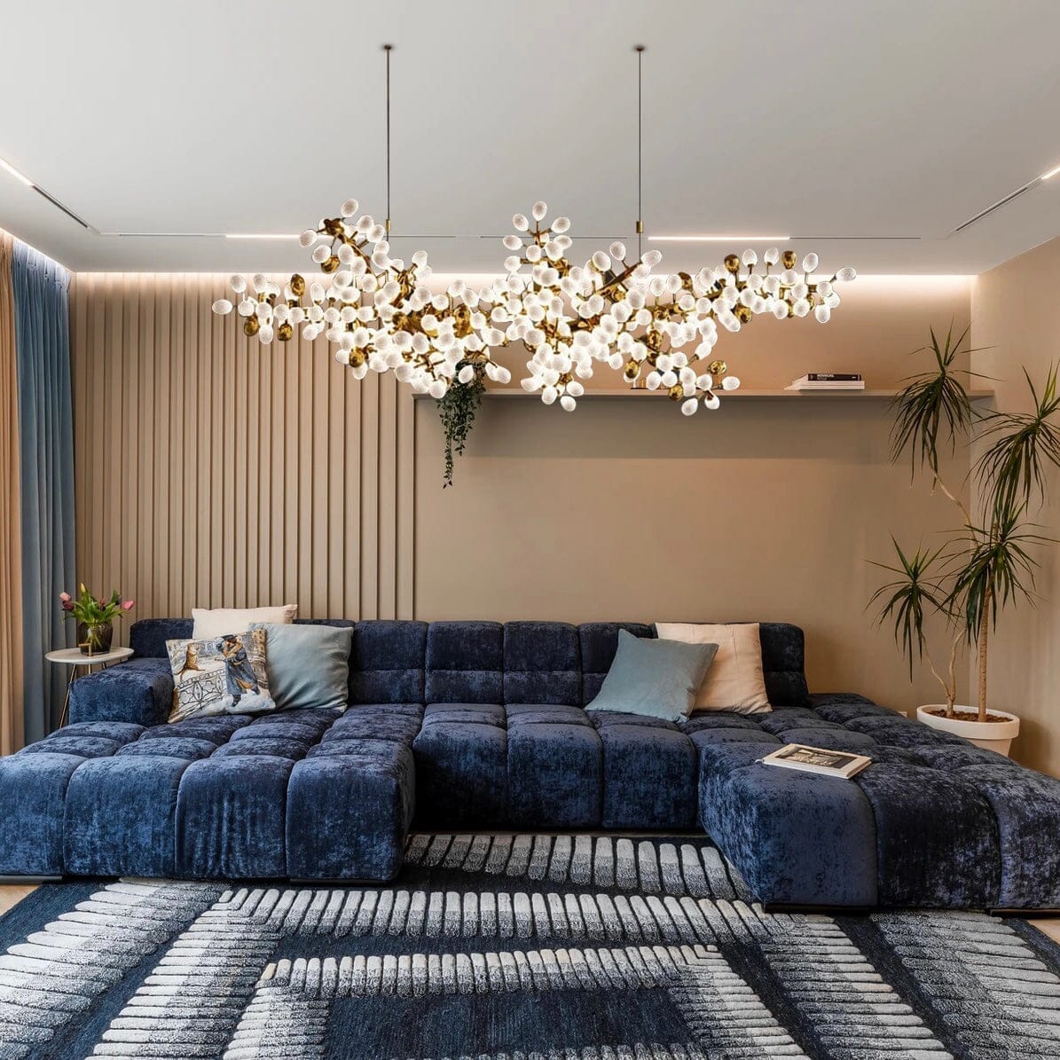 Vintara | Gilded Grape Vine Chandelier | Orntli