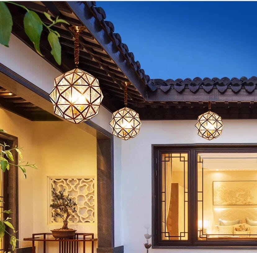 Vrimlo Polygon Glaspendel