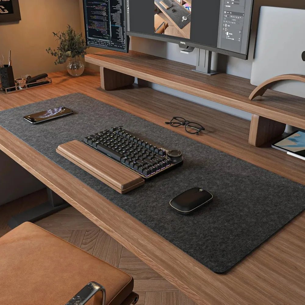 Aurora Felt Desk Pad For Home Office Smooth Writing Surface Protection