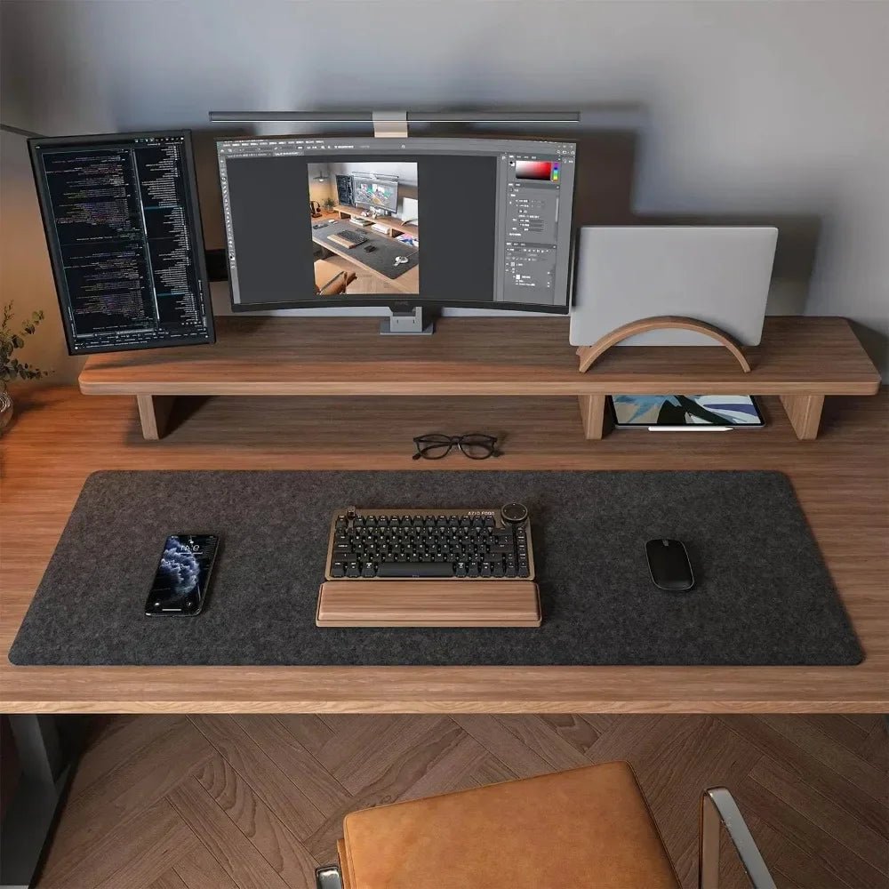 Aurora Felt Desk Pad For Home Office Smooth Writing Surface Protection
