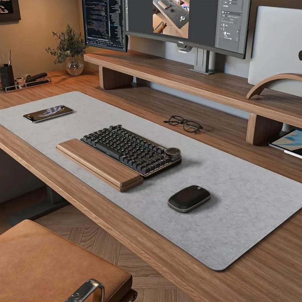 Aurora Felt Desk Pad For Home Office Smooth Writing Surface Protection