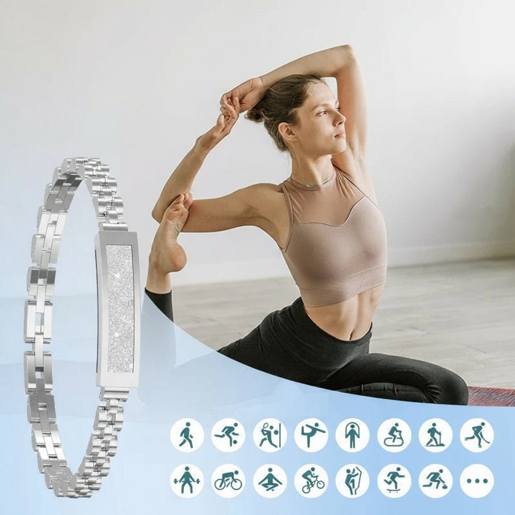 NovaTrack Elegant Smart Bracelet For Women With Multi Sport Modes