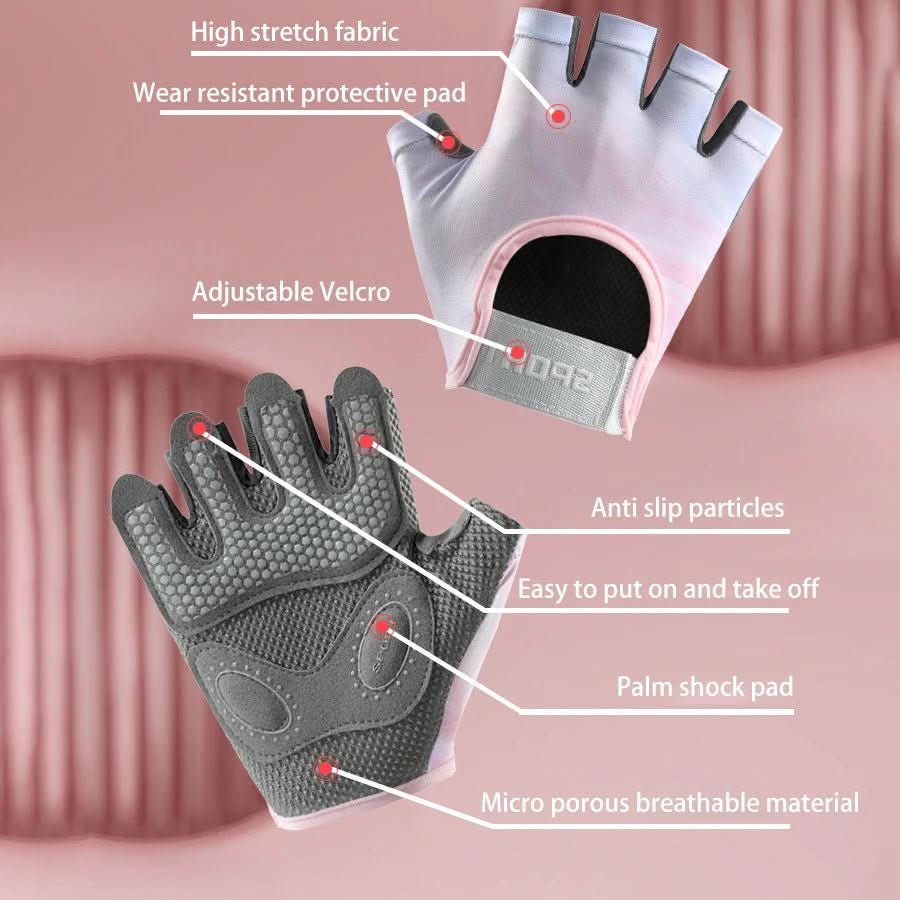 AeroFlex Half Finger Gloves With Breathable Comfort And Durable Grip For Athletes