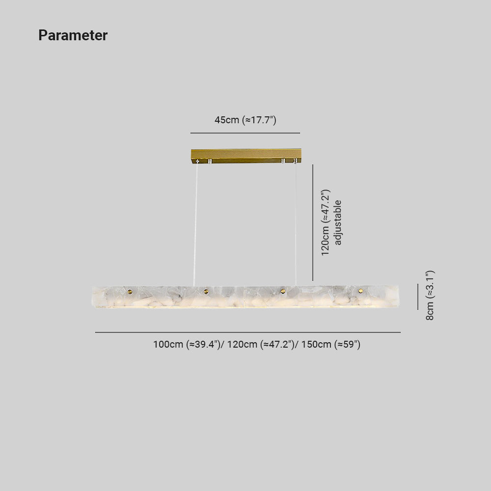 Lampada a sospensione moderna LED Arisha - Marmo bianco, dimmerabile, lampadina inclusa