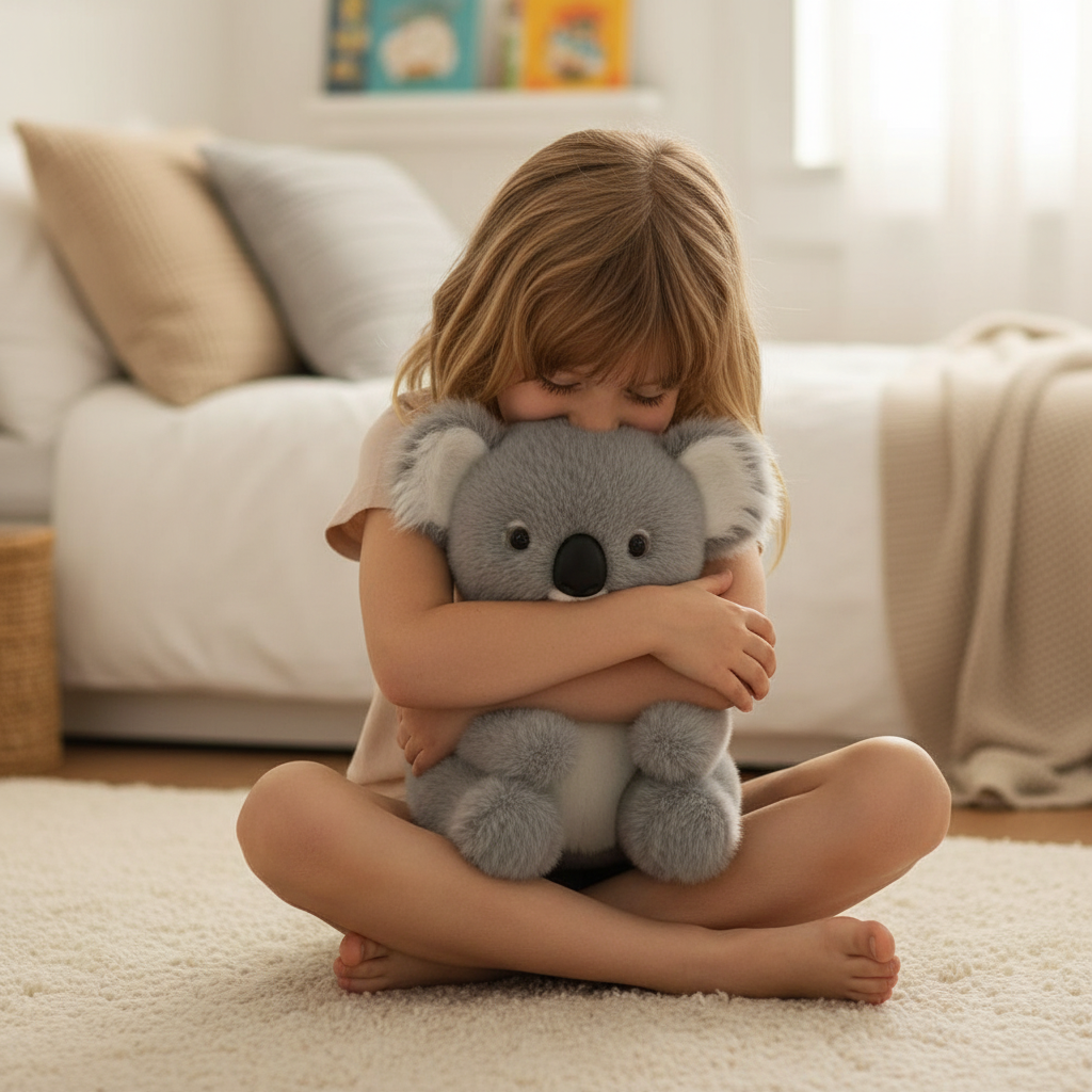 Boneka Berbulu Berbobot Koala Peluk Tenang Untuk Tekanan Dan Kebimbangan