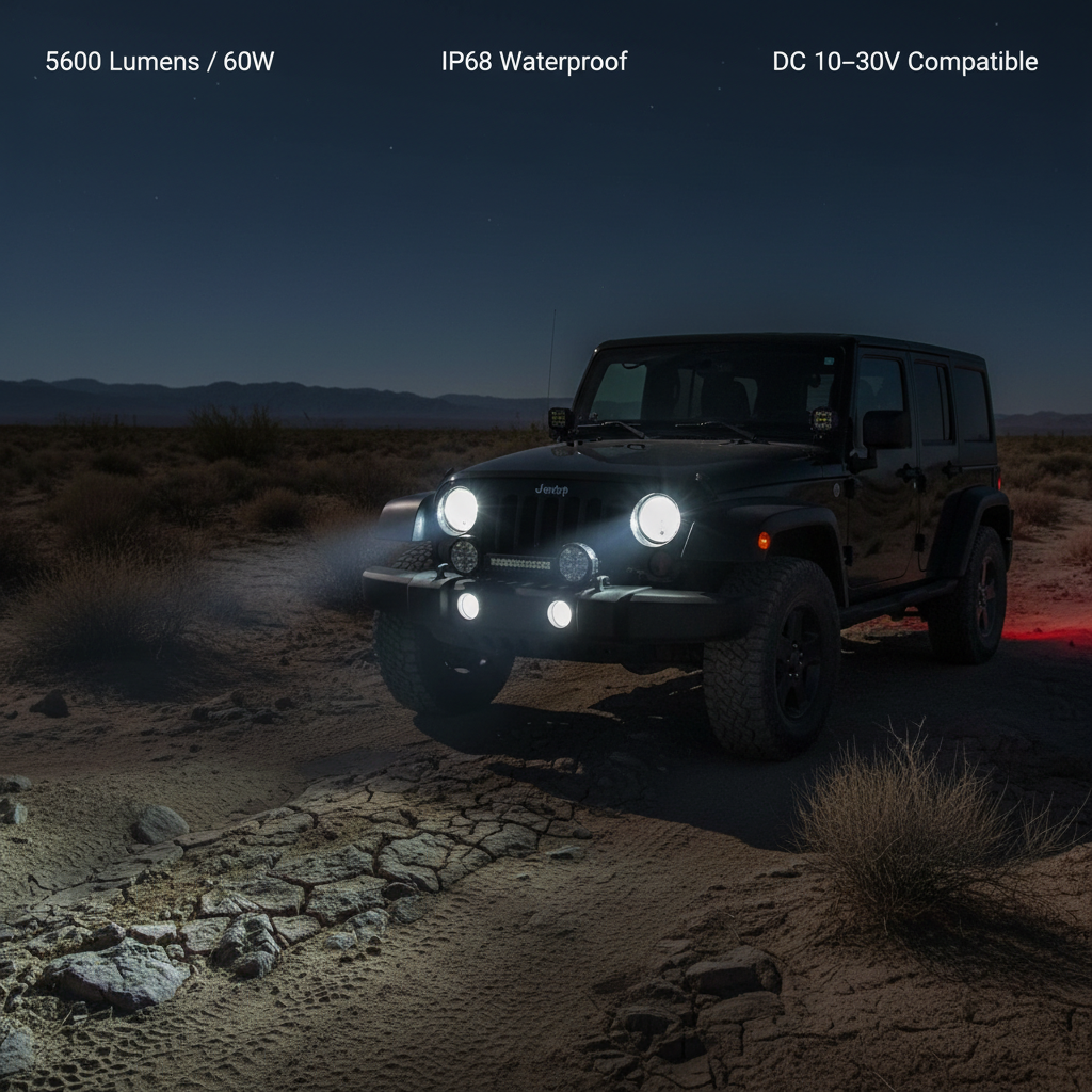 SummitBeam Faro LED da 7 Pollici per Auto e 4x4