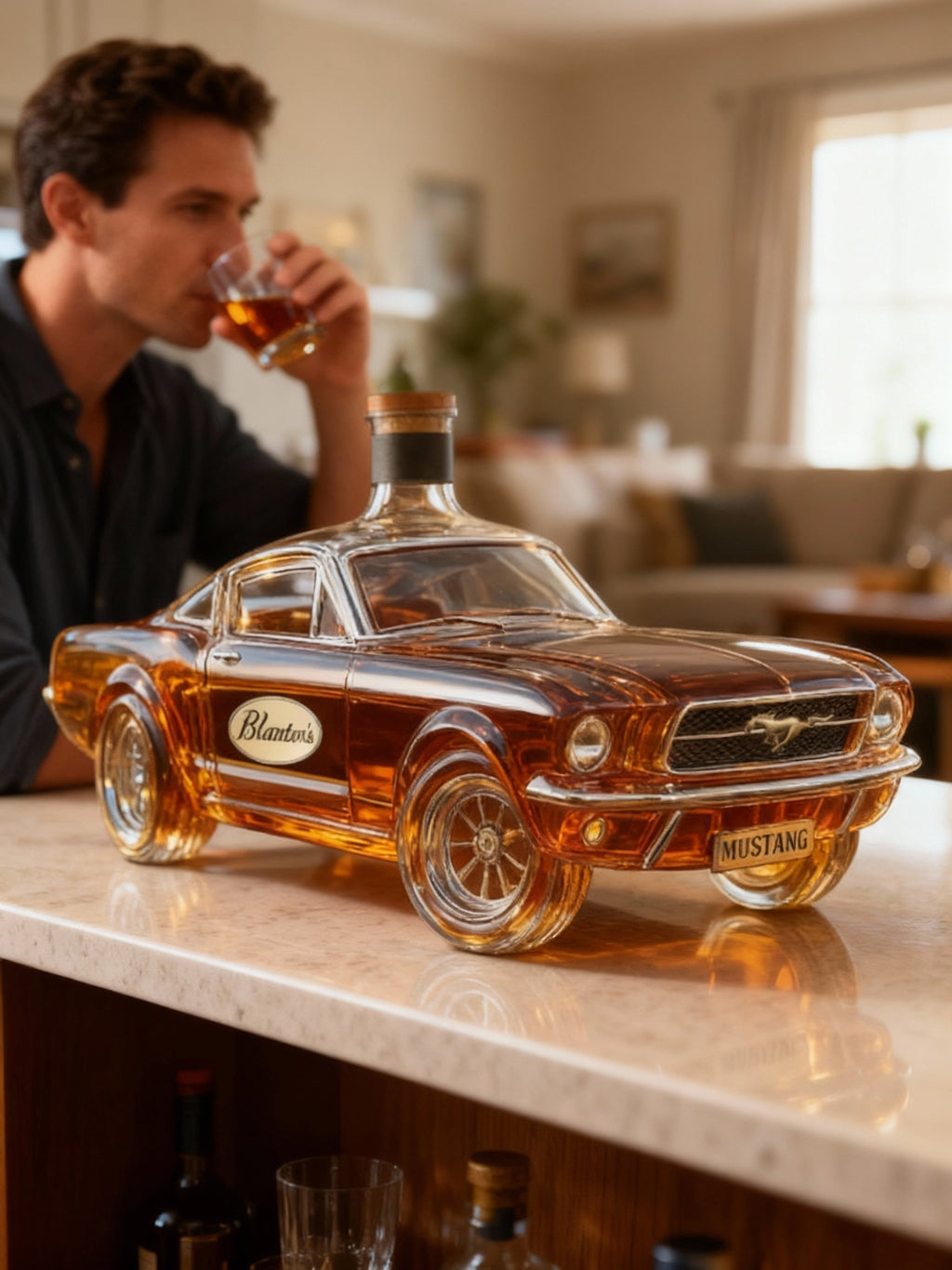 NexaGlass Mustang Bilformet Whiskeykaraffel til Hjemmebaren