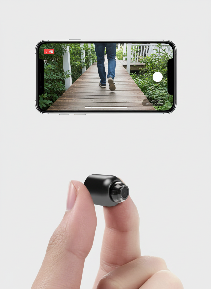 Kamera Keselamatan Mini WiFi NovaGuard Dengan Pengawasan Penglihatan Malam