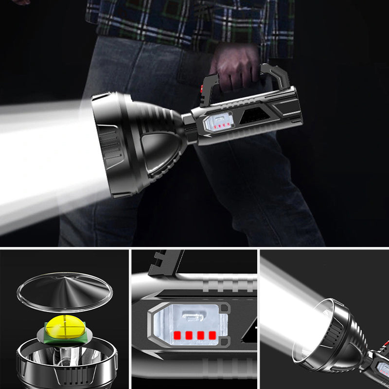 LumenPro Torcia Portatile Ricaricabile a Faretto