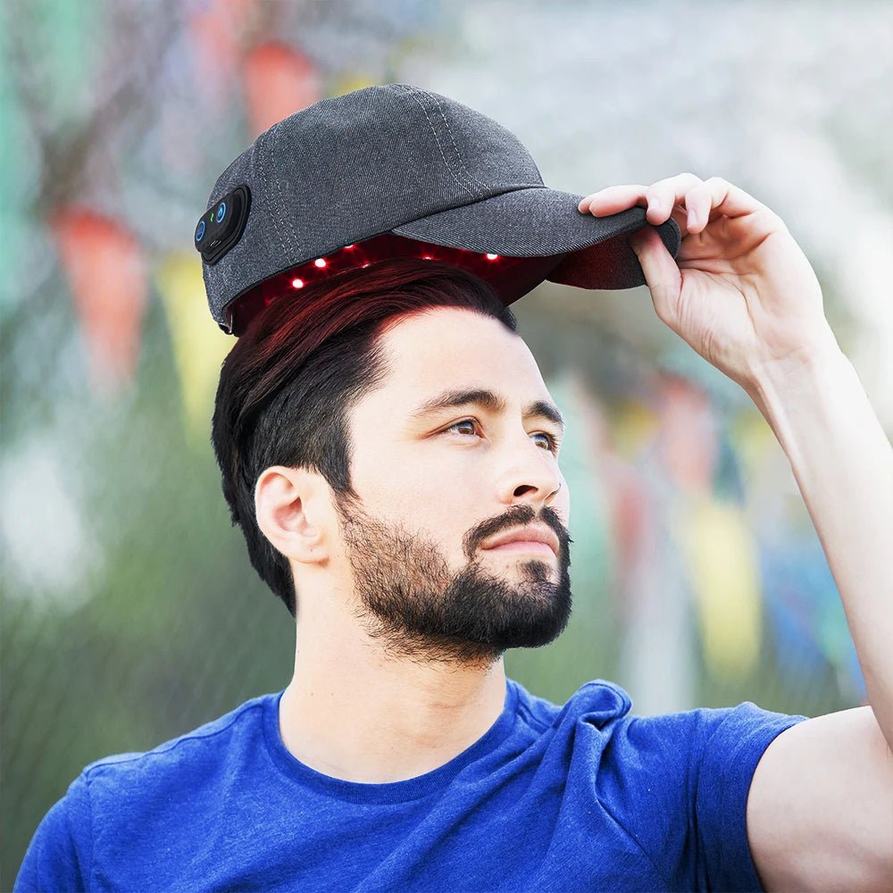 Cappello NovaFol a LED a infrarossi per la ricrescita dei capelli diradati