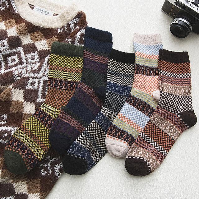 Suéter de punto de lana y algodón nórdico Nordloom con motivos escandinavos, calidez unisex