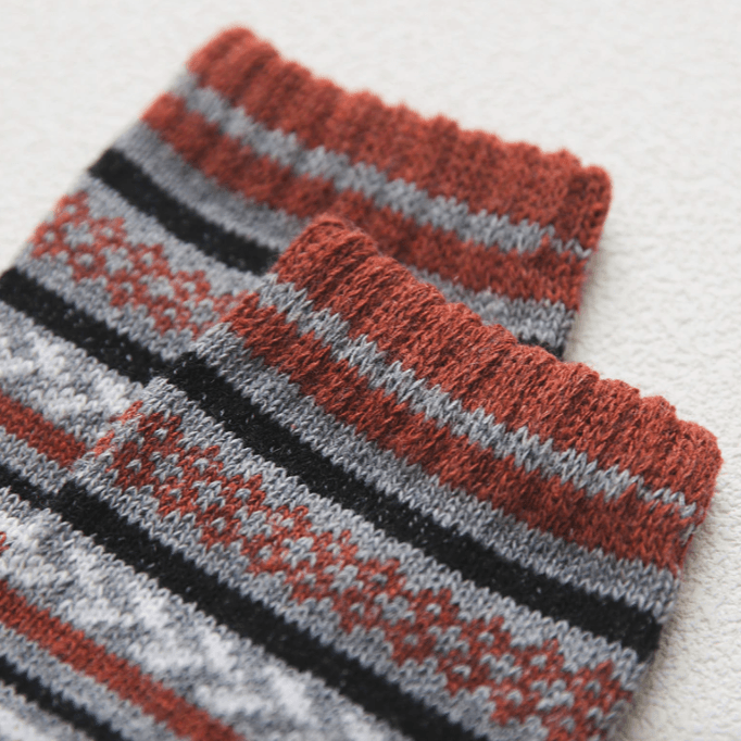 Suéter de punto de lana y algodón nórdico Nordloom con motivos escandinavos, calidez unisex