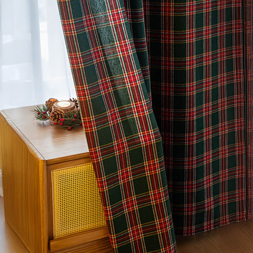 Cedar Haven Plaid Curtains For Winter Comfort And Home Decor Lovers