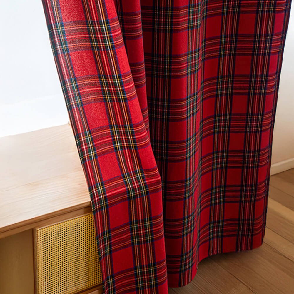 Cedar Haven Plaid Curtains For Winter Comfort And Home Decor Lovers