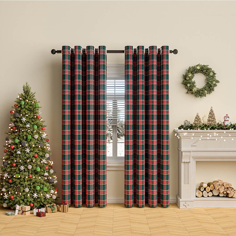 Cedar Haven Plaid Curtains For Winter Comfort And Home Decor Lovers