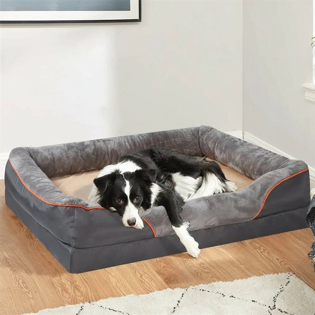 NovaPaws シニア犬向け防水カバー付きプレミアム整形外科用メモリーフォーム・ドッグベッド