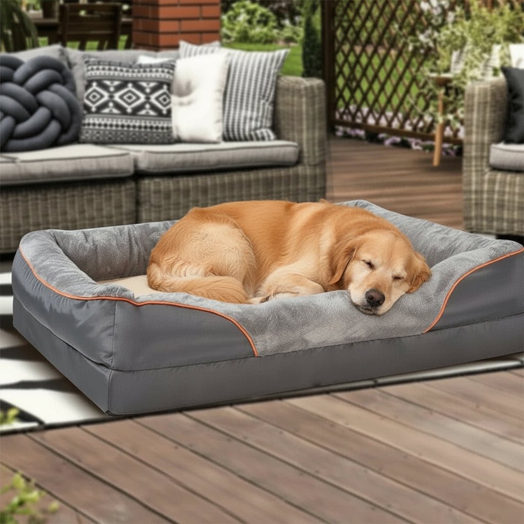 NovaPaws シニア犬向け防水カバー付きプレミアム整形外科用メモリーフォーム・ドッグベッド