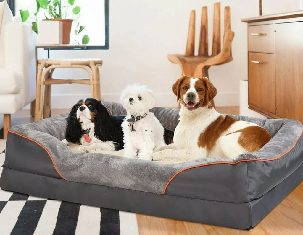 NovaPaws シニア犬向け防水カバー付きプレミアム整形外科用メモリーフォーム・ドッグベッド