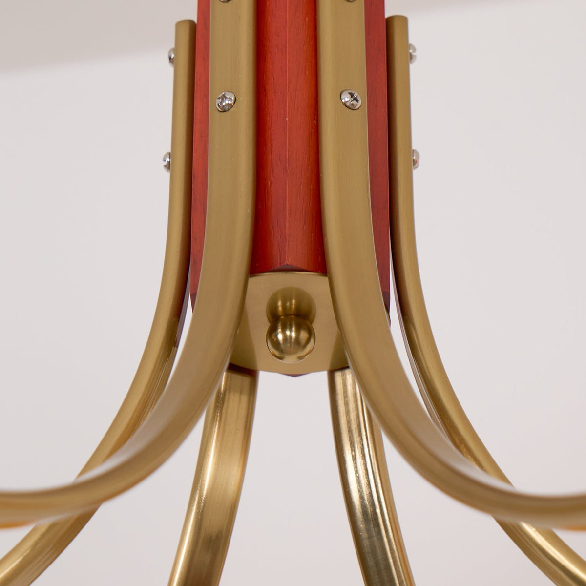 Auralyn 6 灯琥珀色玻璃球形吊灯 — 直径 75cm 吸顶灯