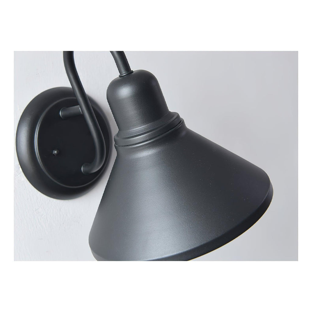 Ray vintage utendørs vegglampe med kjegleform
