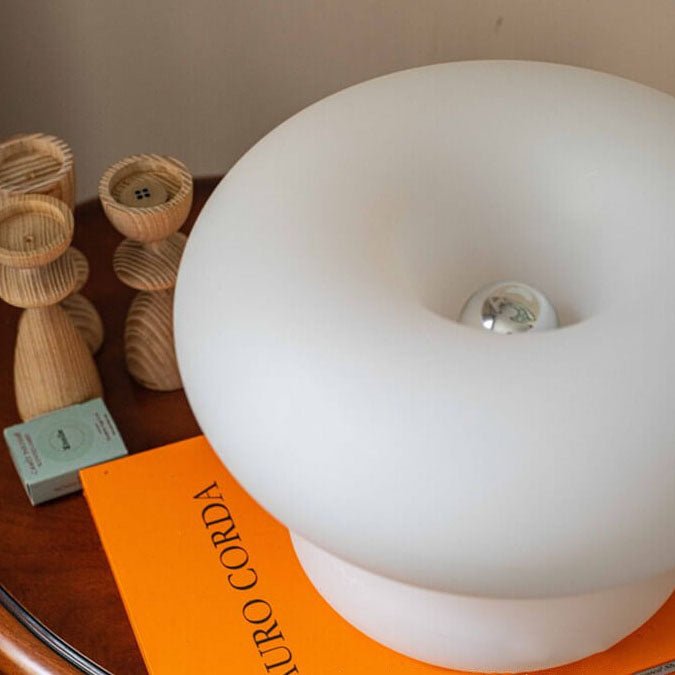 Kirrea Frostade Glas Svamplampa Bord Dansk Modern