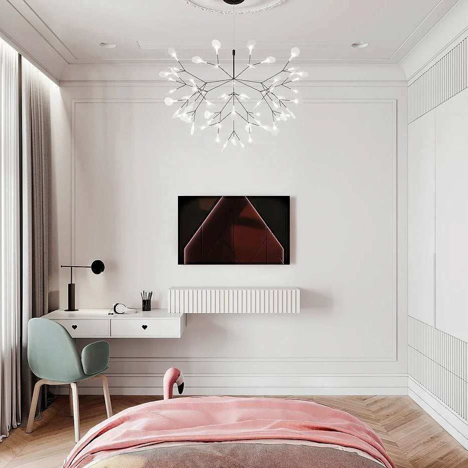 Současný stropní lustr Firefly — minimalistický design