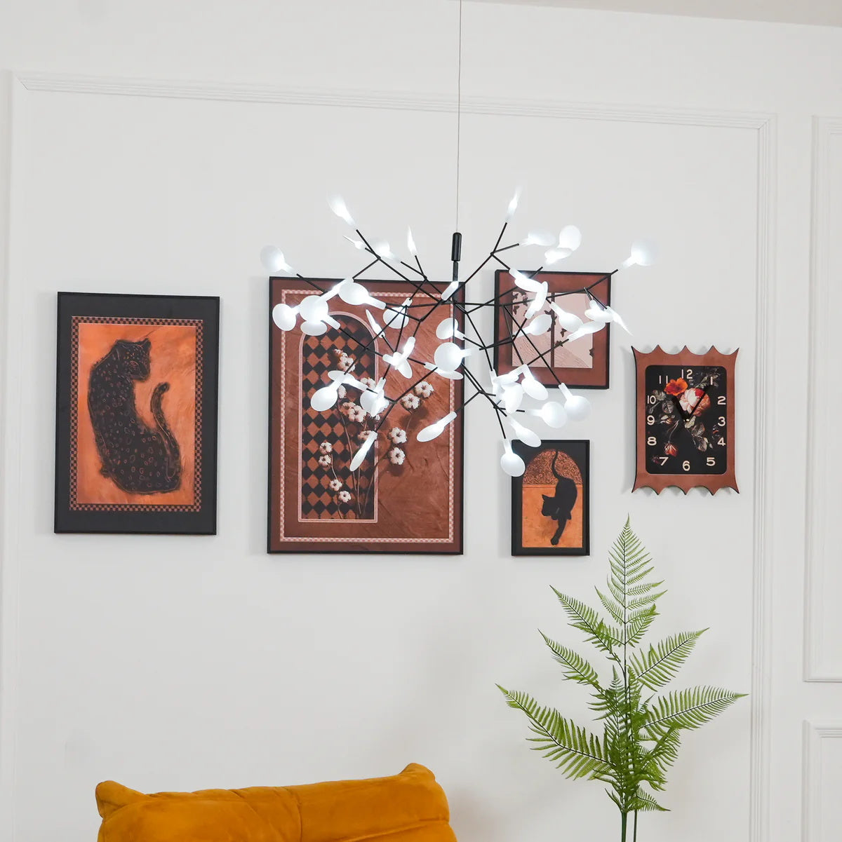 Současný stropní lustr Firefly — minimalistický design
