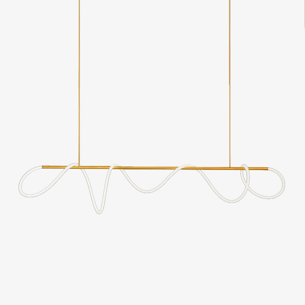 Flexible Linear Curve Chandelier - Vakkerlight